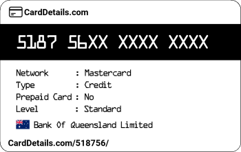 Card Details: 518756
