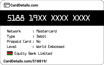 Card Details: 518819