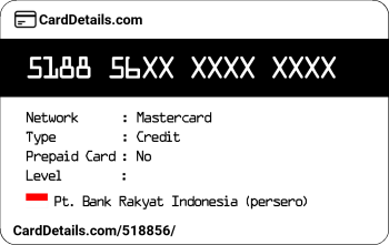 Card Details: 518856