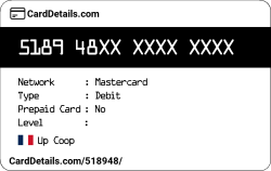 Card Details: 518948