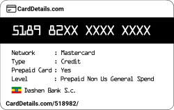 Card Details: 518982
