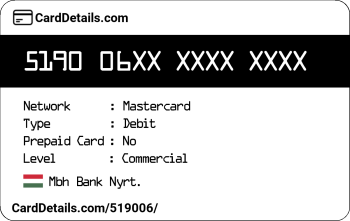 Card Details: 519006