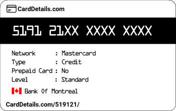 Card Details: 519121