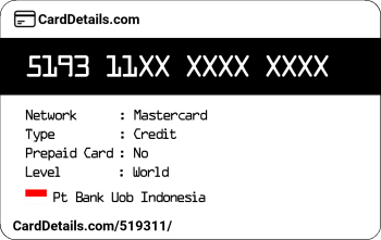 Card Details: 519311