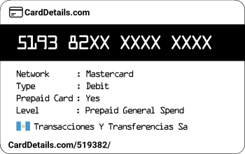 Card Details: 519382