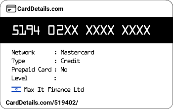 Card Details: 519402