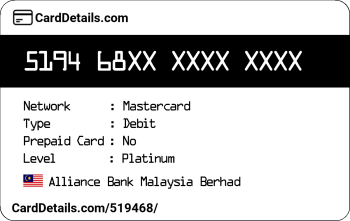 Card Details: 519468