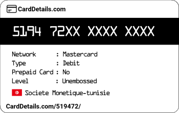 Card Details: 519472