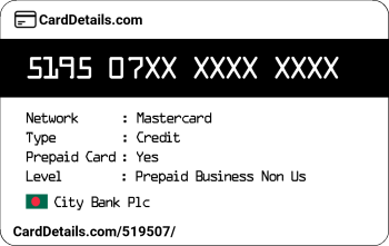 Card Details: 519507