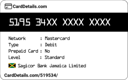 Card Details: 519534