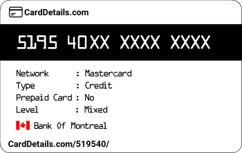 Card Details: 519540