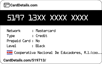 Card Details: 519713