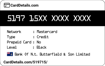 Card Details: 519715