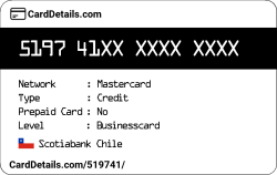 Card Details: 519741