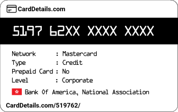 Card Details: 519762