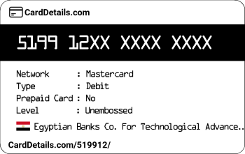 Card Details: 519912