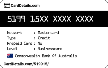 Card Details: 519915