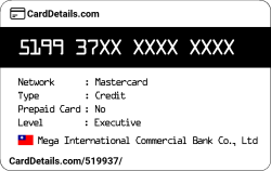 Card Details: 519937