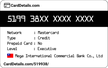 Card Details: 519938