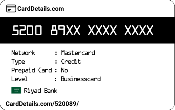 Card Details: 520089