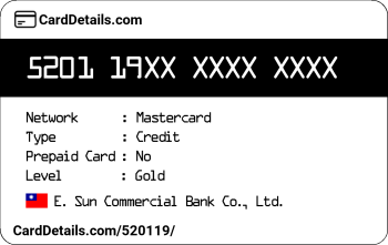 Card Details: 520119