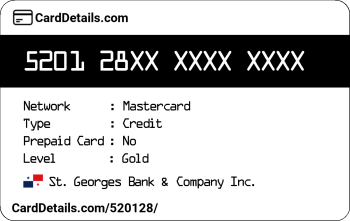 Card Details: 520128