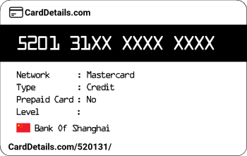 Card Details: 520131
