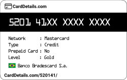 Card Details: 520141