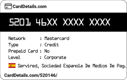 Card Details: 520146