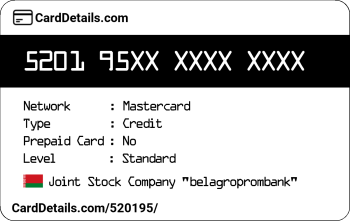 Card Details: 520195