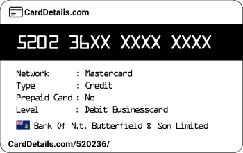 Card Details: 520236