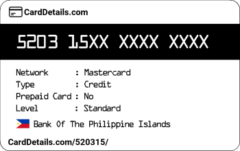 Card Details: 520315