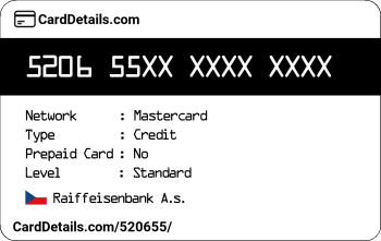 Card Details: 520655