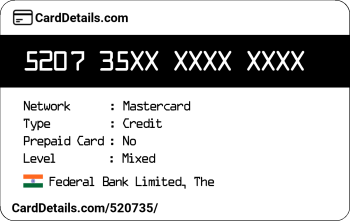 Card Details: 520735