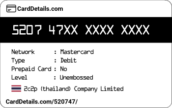 Card Details: 520747