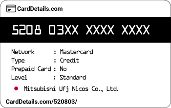 Card Details: 520803