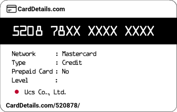 Card Details: 520878