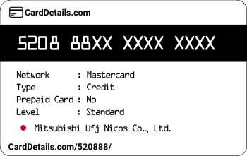 Card Details: 520888