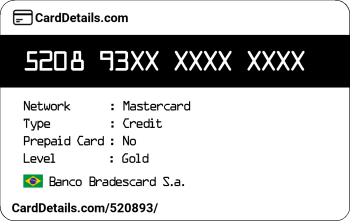 Card Details: 520893