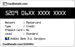 Card Details: 520906