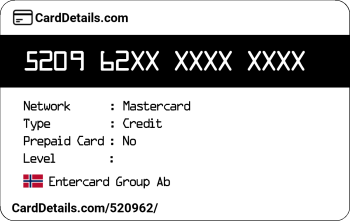 Card Details: 520962