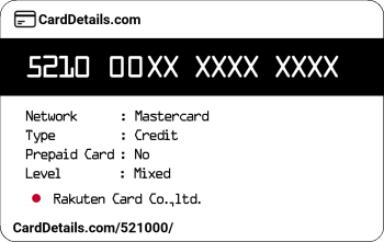 Card Details: 521000