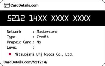 Card Details: 521214