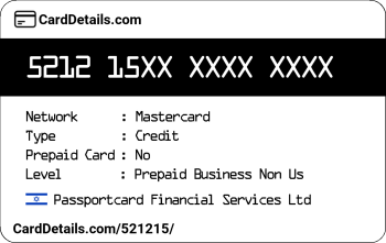 Card Details: 521215