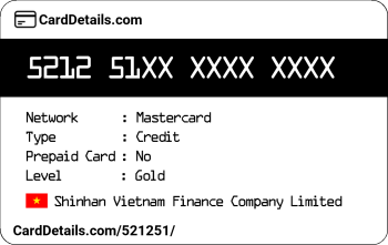 Card Details: 521251