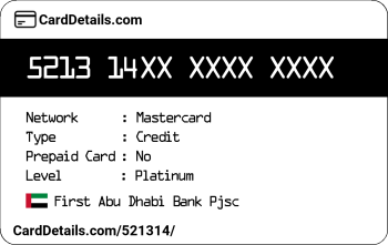 Card Details: 521314