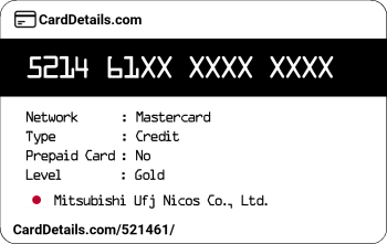 Card Details: 521461
