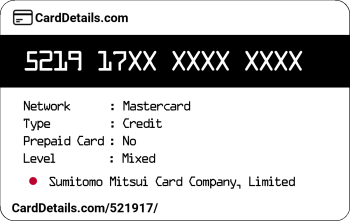 Card Details: 521917