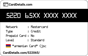 Card Details: 522065