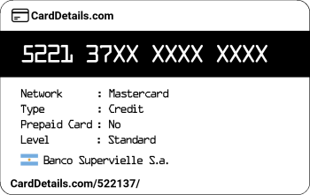 Card Details: 522137